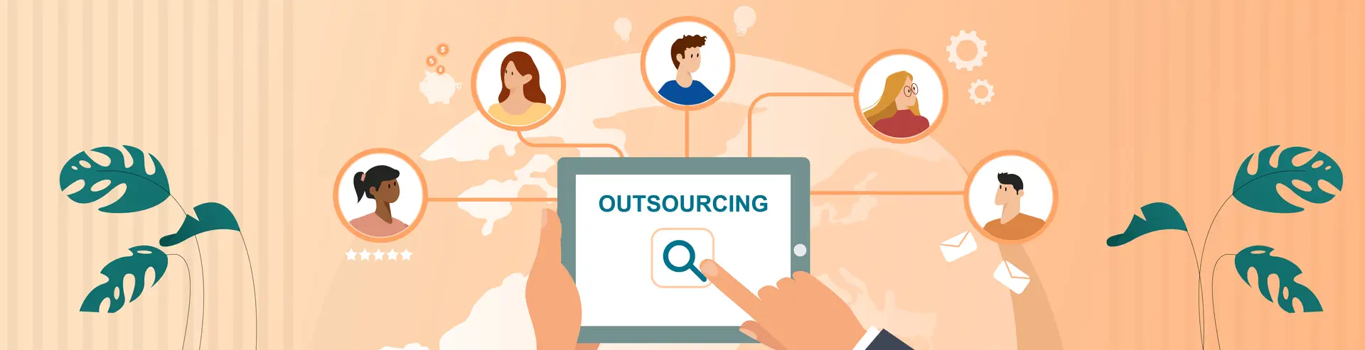 Looking for outsourcing, an external team with different tasks.